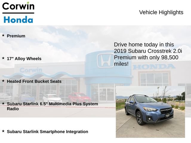 Used 2019 Subaru Crosstrek 2.0i Premium AWD/4WD image 6