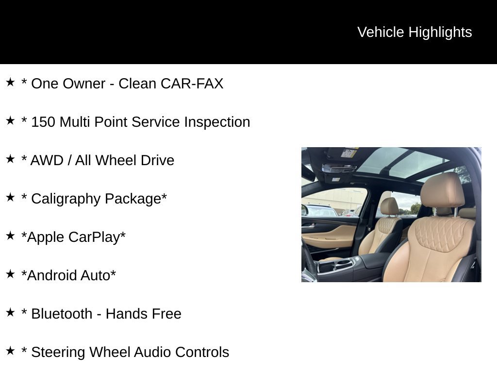 Used 2021 Hyundai Santa Fe Calligraphy AWD/4WD image 5