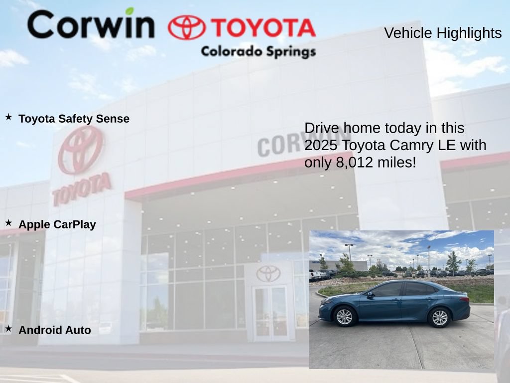 Used 2025 Toyota Camry LE w/ Convenience Package FWD image 6