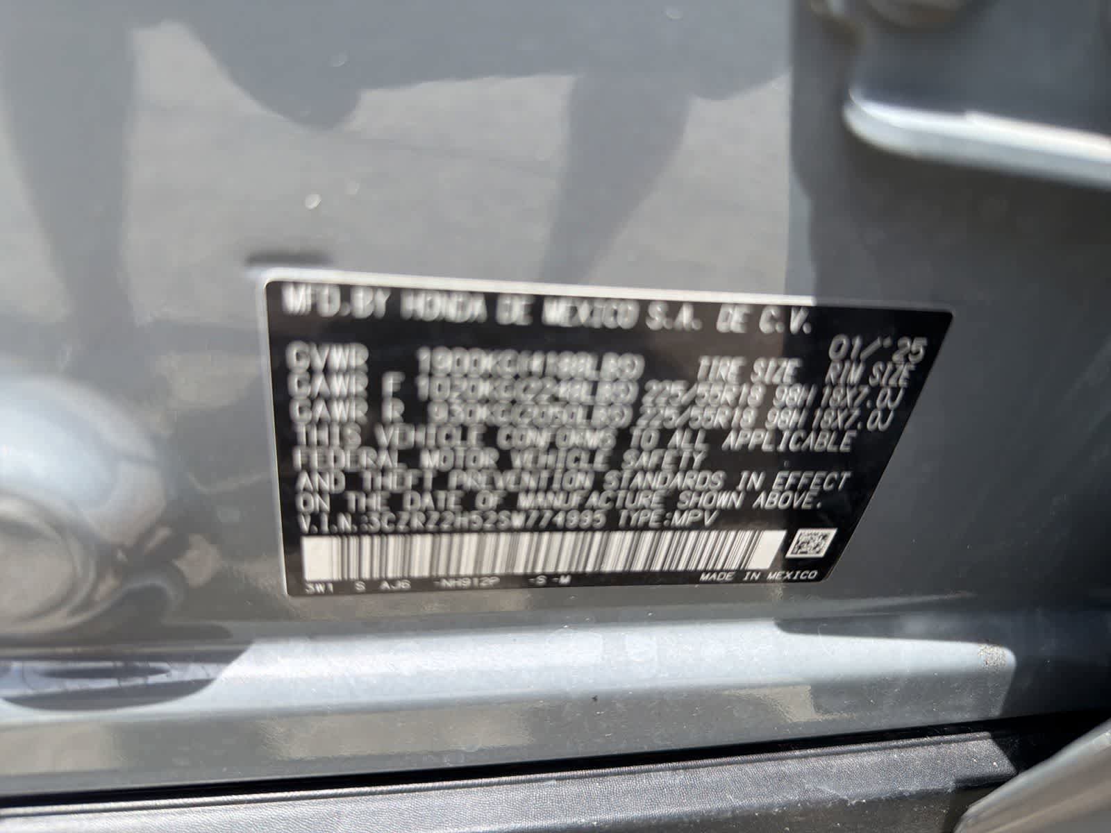 Certified 2025 Honda HR-V Sport image 21