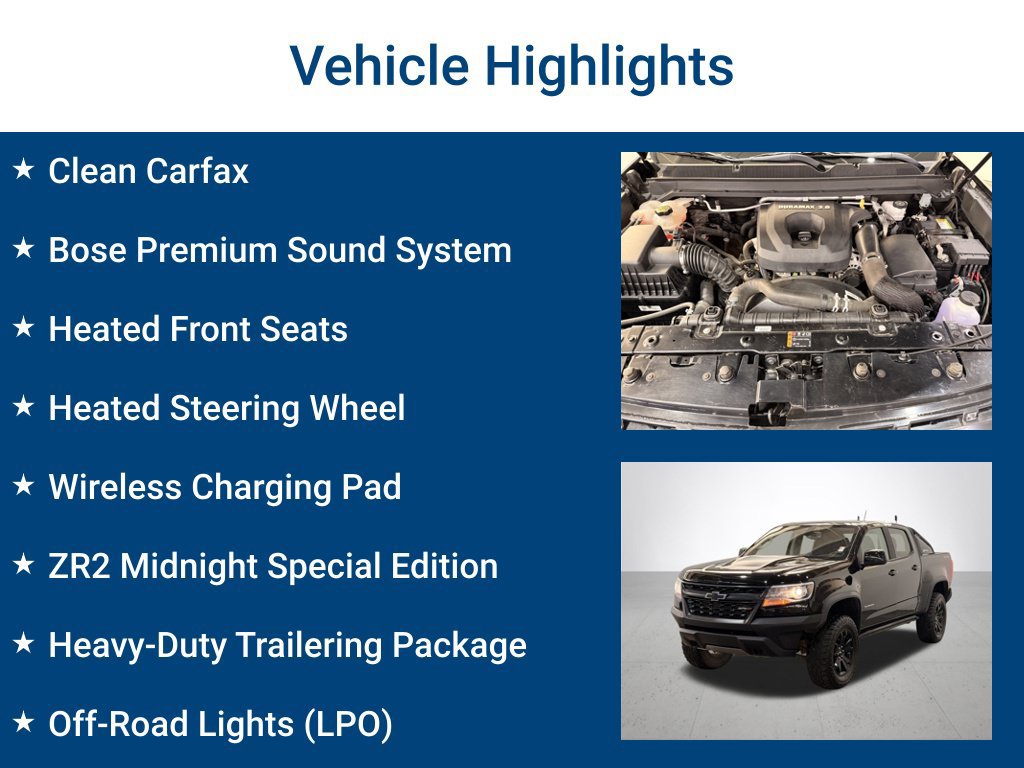 Used 2020 Chevrolet Colorado ZR2 w/ ZR2 Midnight Special Edition AWD/4WD image 3