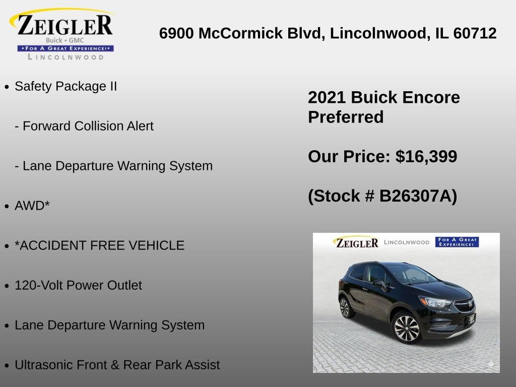 Used 2021 Buick Encore Preferred w/ Safety Package II AWD/4WD image 12