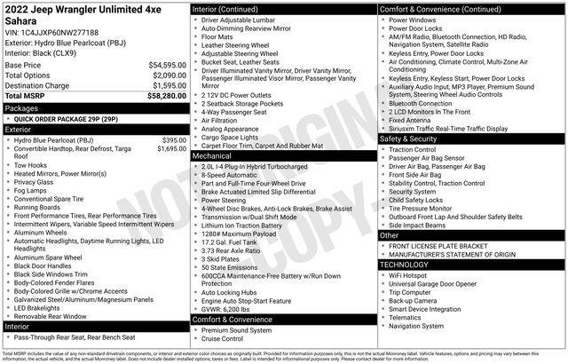 Certified 2022 Jeep Wrangler Unlimited Sahara AWD/4WD image 10