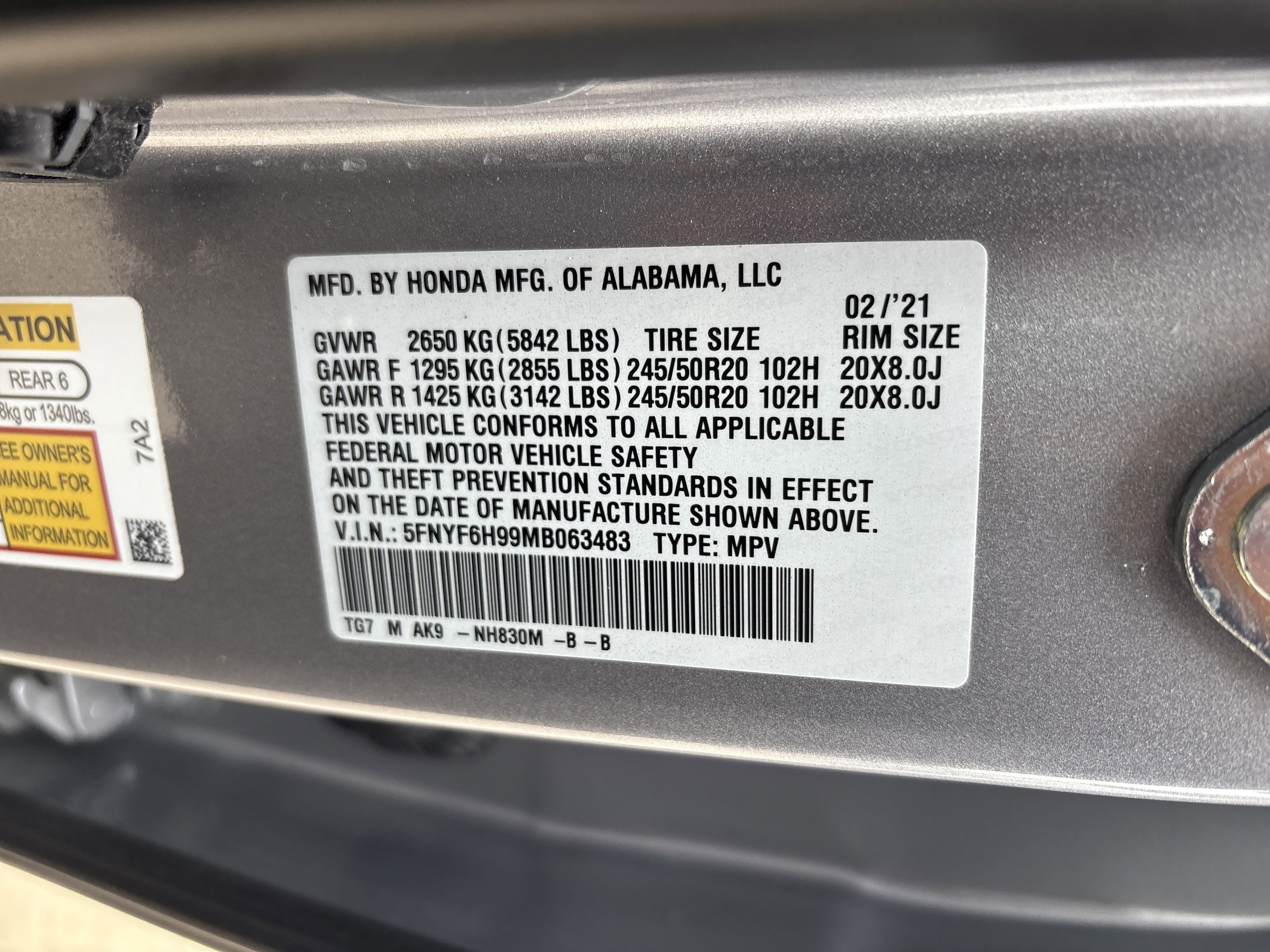 Used 2021 Honda Pilot Touring image 36