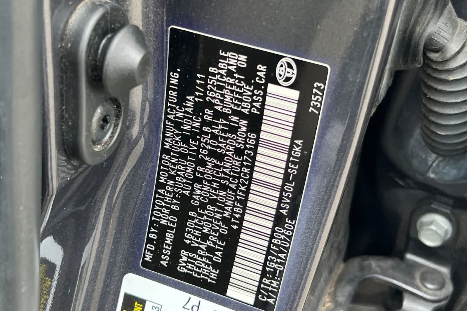 Used 2012 Toyota Camry XLE w/ Convenience Pkg FWD image 26