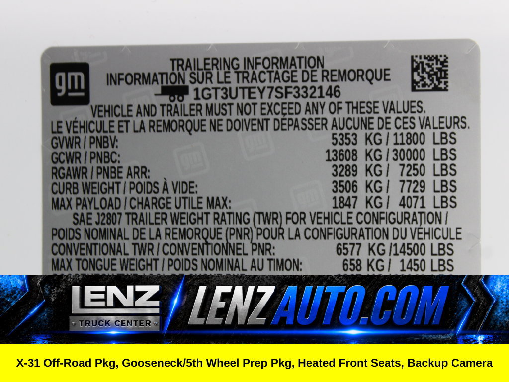 Used 2025 GMC Sierra 3500 SLE w/ SLE Convenience Package AWD/4WD image 63