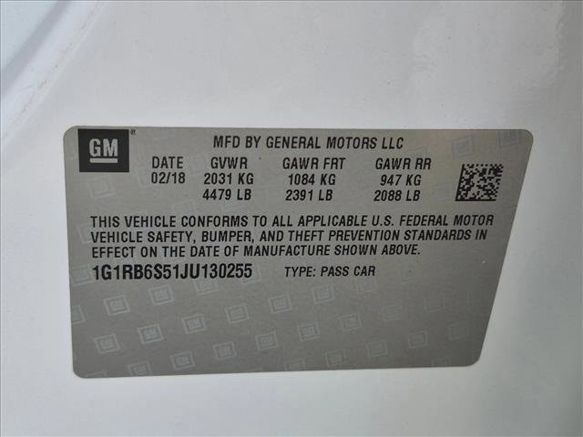 Used 2018 Chevrolet Volt Premier w/ Driver Confidence Package image 23