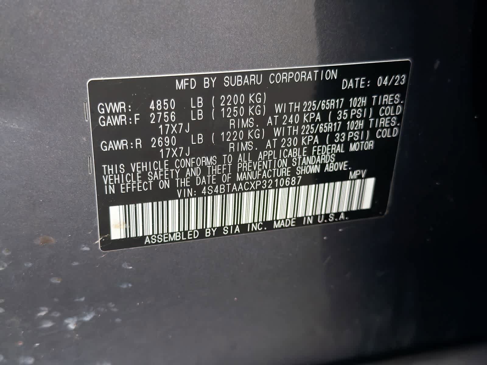 Certified 2023 Subaru Outback AWD/4WD image 36