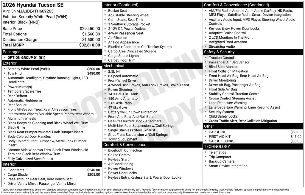 Used 2026 Hyundai Tucson SE image 29