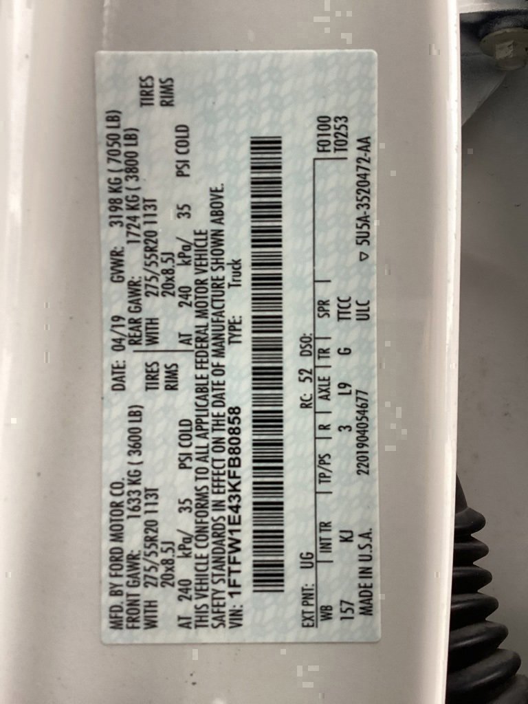 Used 2019 Ford F150 King Ranch w/ Equipment Group 601A Luxury image 74