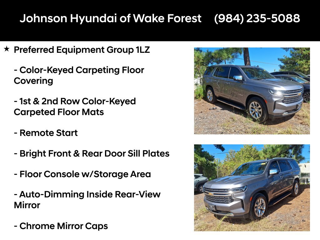 Used 2021 Chevrolet Tahoe Premier w/ Premium Package RWD image 6