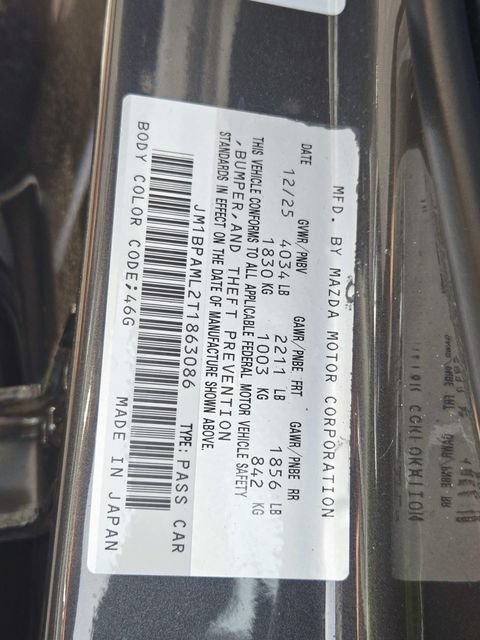 Certified 2026 MAZDA MAZDA3 2.5 S Hatchback w/ Premium Pkg FWD image 36