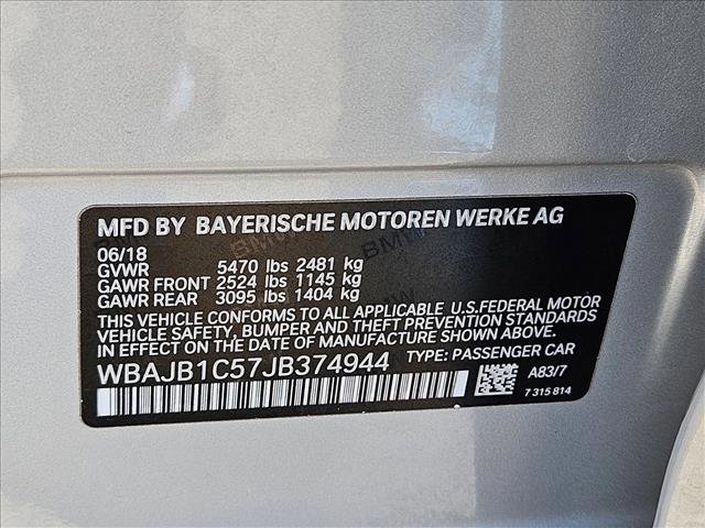 Used 2018 BMW 530e xDrive w/ Premium Package 2 image 23