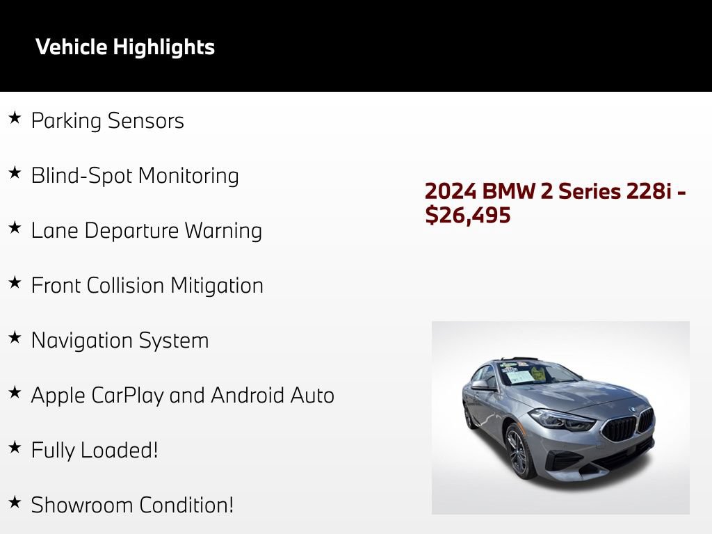 Used 2024 BMW 228i Gran Coupe FWD image 5