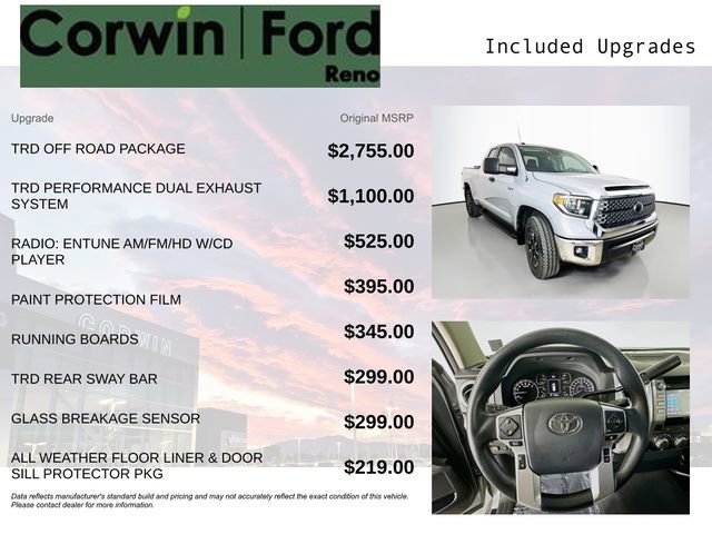 Used 2018 Toyota Tundra SR5 w/ TRD Off Road Package AWD/4WD image 3