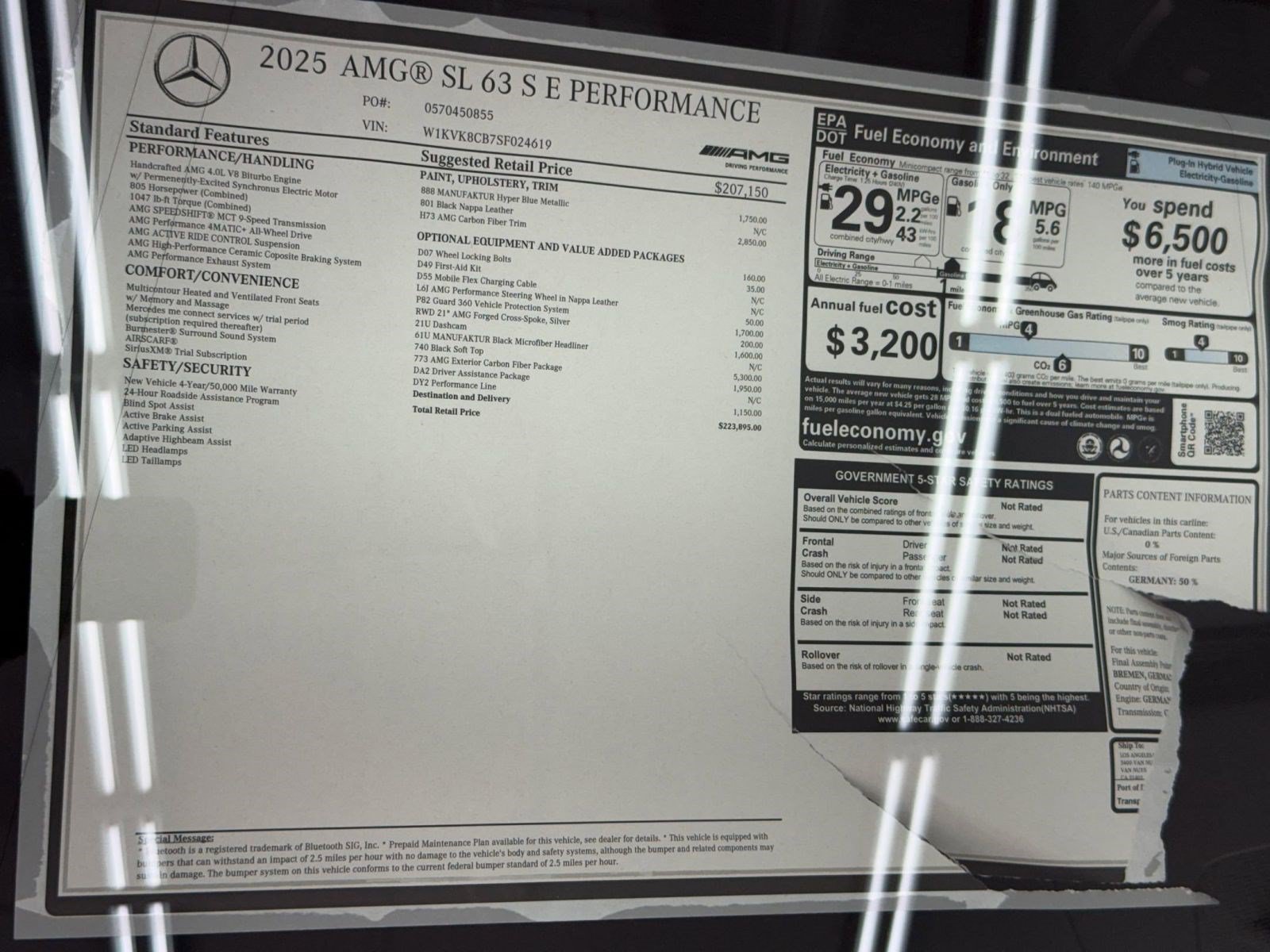 New 2025 Mercedes-Benz SL 63 AMG S e Performance 4MATIC image 34