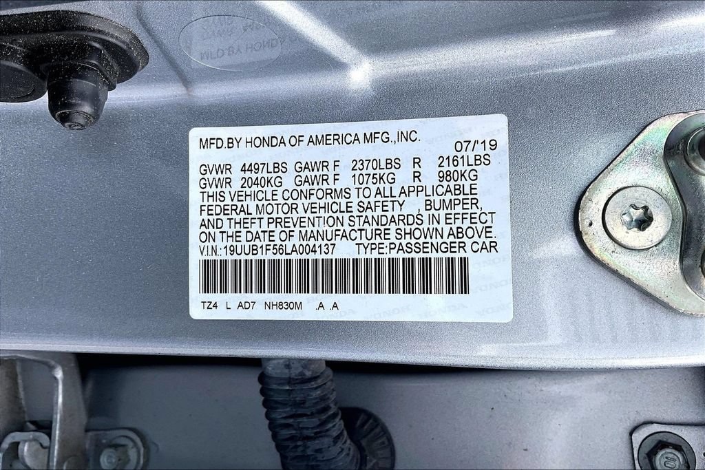 Certified 2020 Acura TLX w/ Technology Package FWD image 35