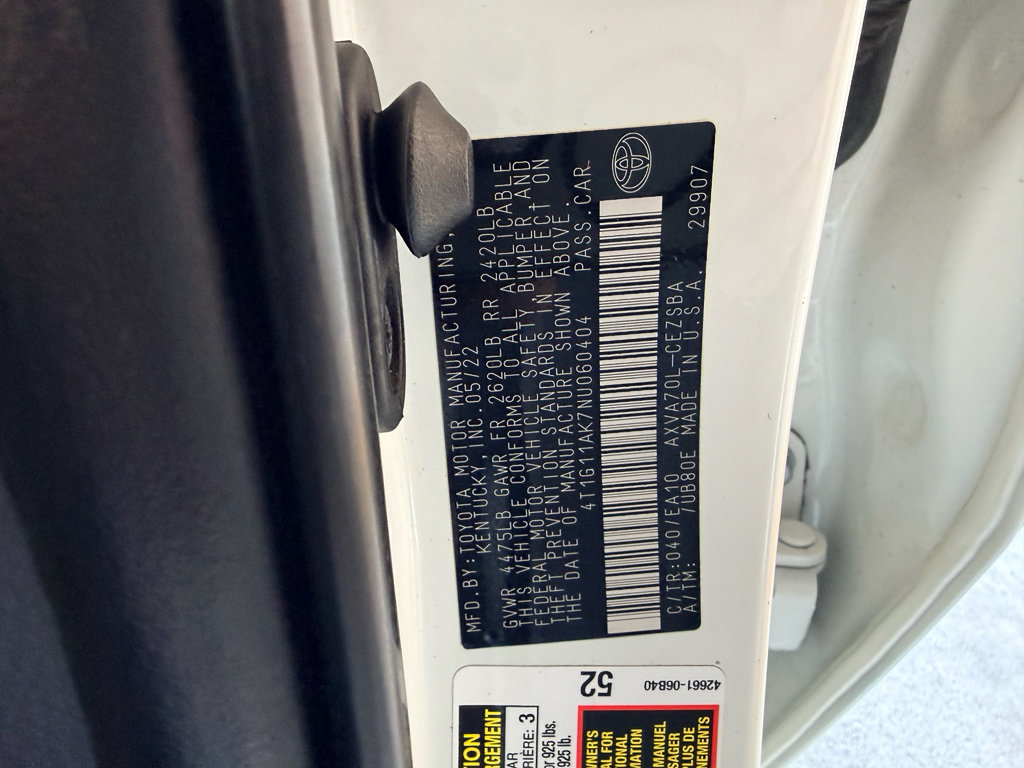 Used 2022 Toyota Camry SE FWD image 30
