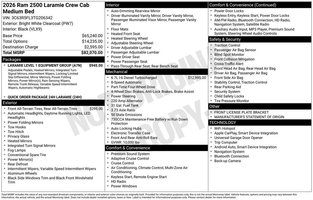 Used 2026 RAM 2500 Laramie image 5