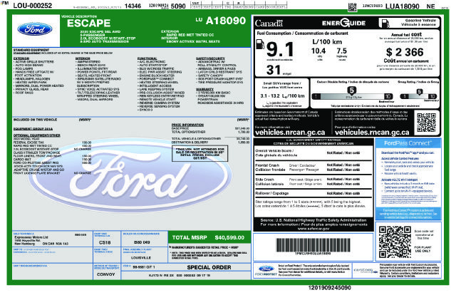 Used 2020 Ford Escape SEL AWD/4WD image 48