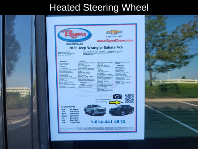Used 2025 Jeep Wrangler Unlimited Sahara AWD/4WD image 14