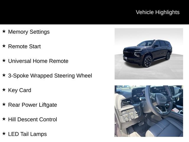 New 2026 Chevrolet Tahoe RST w/ Comfort Package AWD/4WD image 14