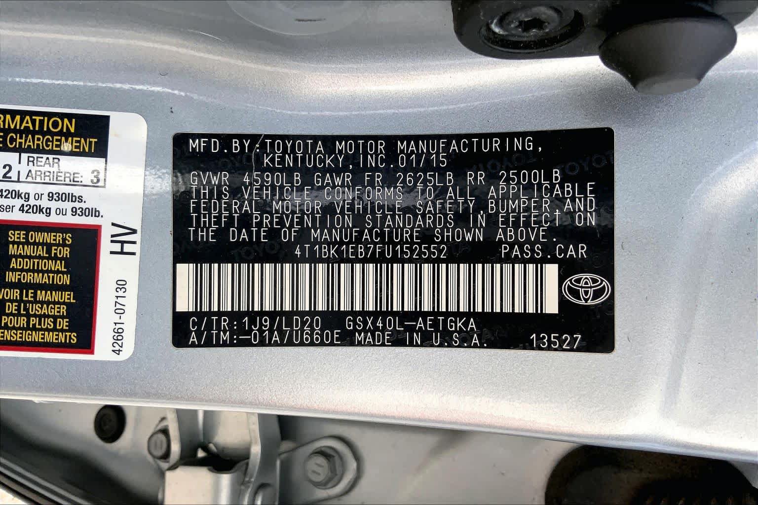 Used 2015 Toyota Avalon XLE FWD image 36