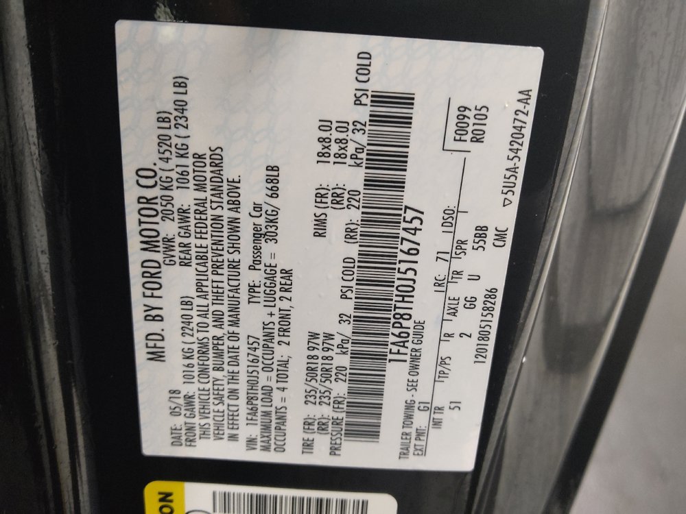 Used 2018 Ford Mustang Premium w/ Equipment Group 201A RWD image 33
