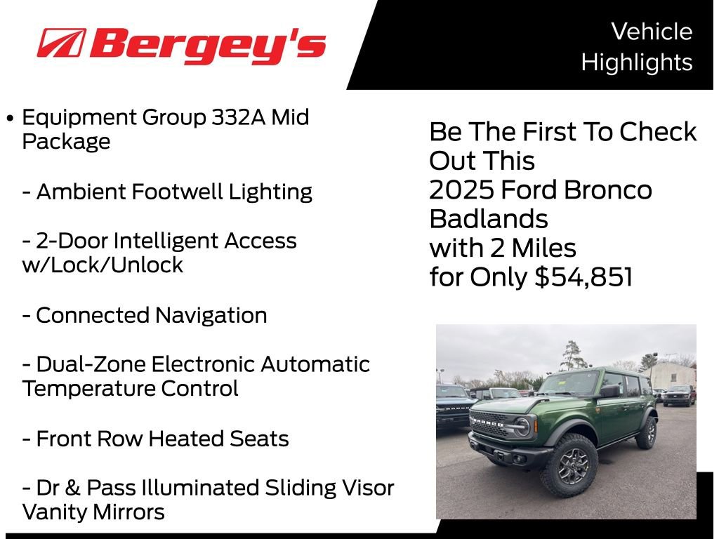 New 2025 Ford Bronco Badlands AWD/4WD image 5