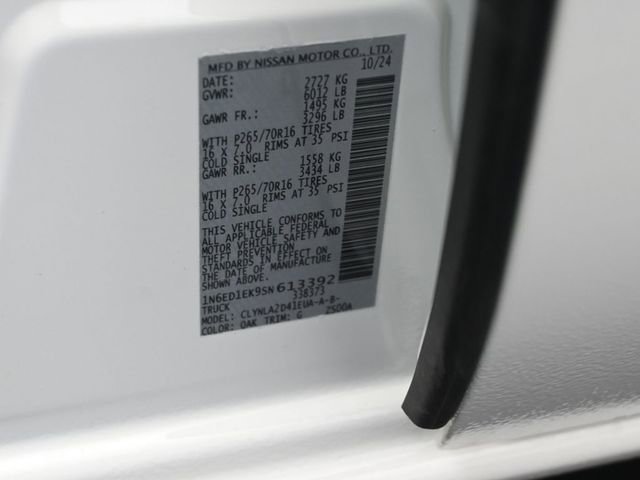 New 2025 Nissan Frontier S w/ S Utility Package image 20