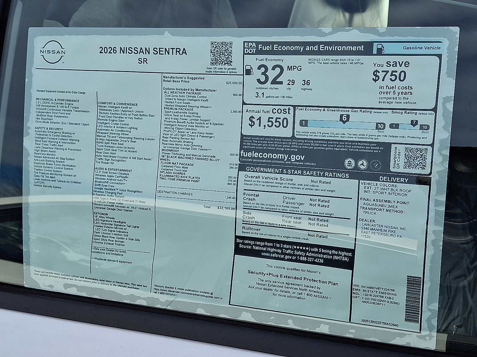 New 2026 Nissan Sentra SR w/ SR Premium Package image 7