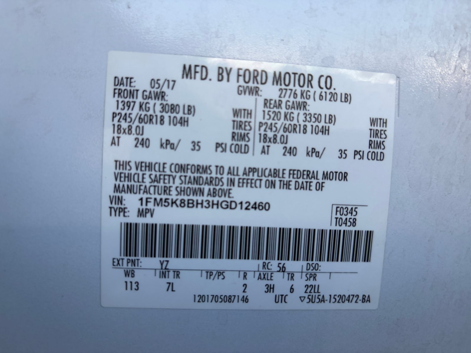 Used 2017 Ford Explorer 4WD w/ Class II Trailer Tow Package image 21