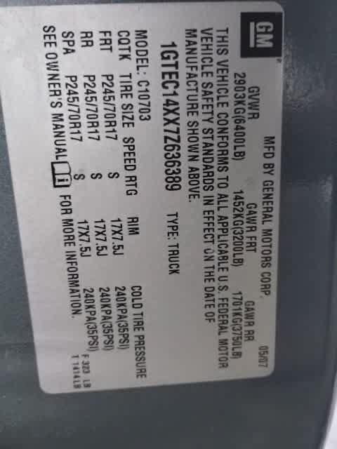 Used 2007 GMC Sierra 1500 W/T w/ SL Package RWD image 4