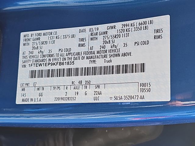 Used 2019 Ford F150 XL w/ Equipment Group 101A Mid image 33