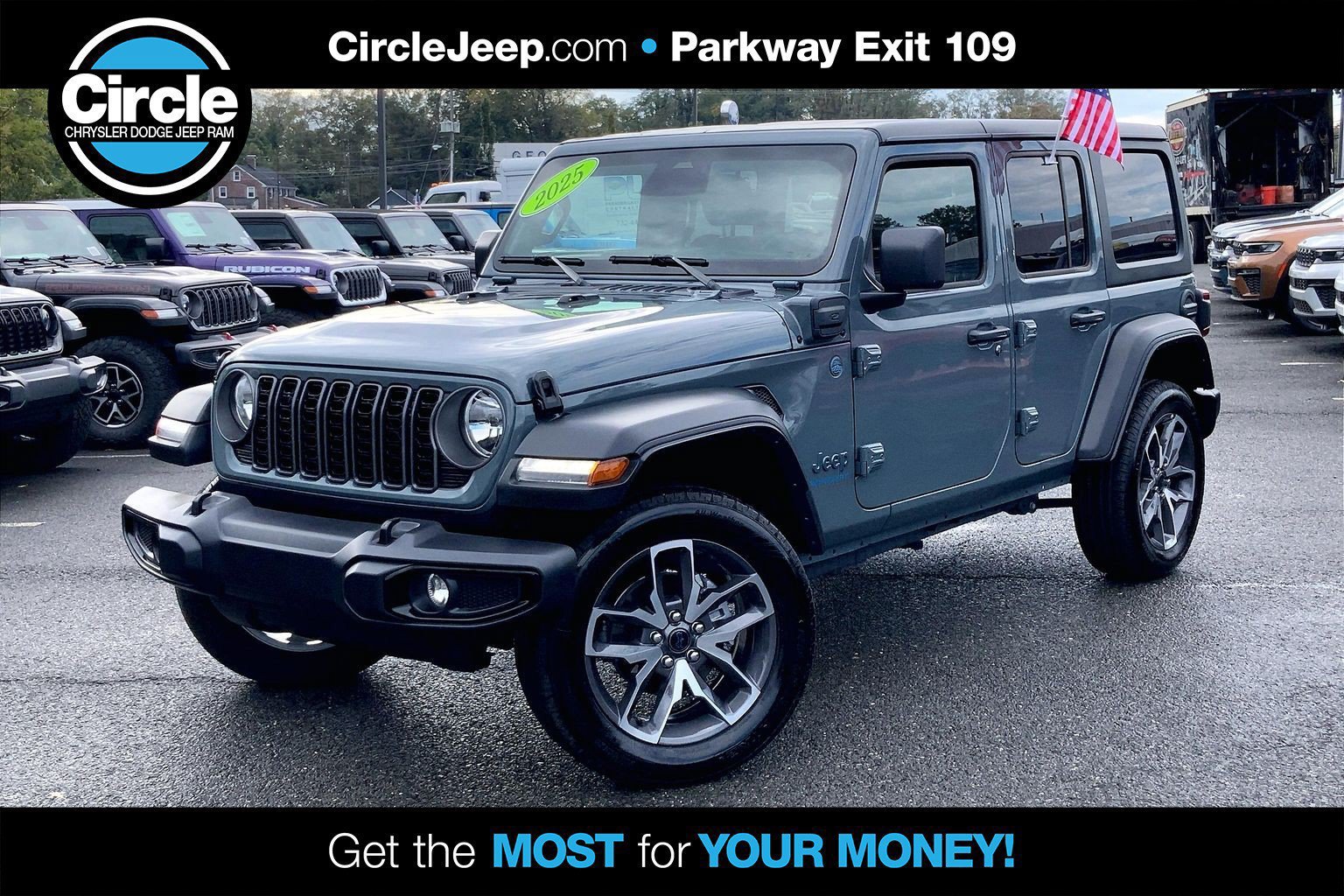 Certified 2025 Jeep Wrangler Unlimited Sport S 4xe w/ Convenience Group