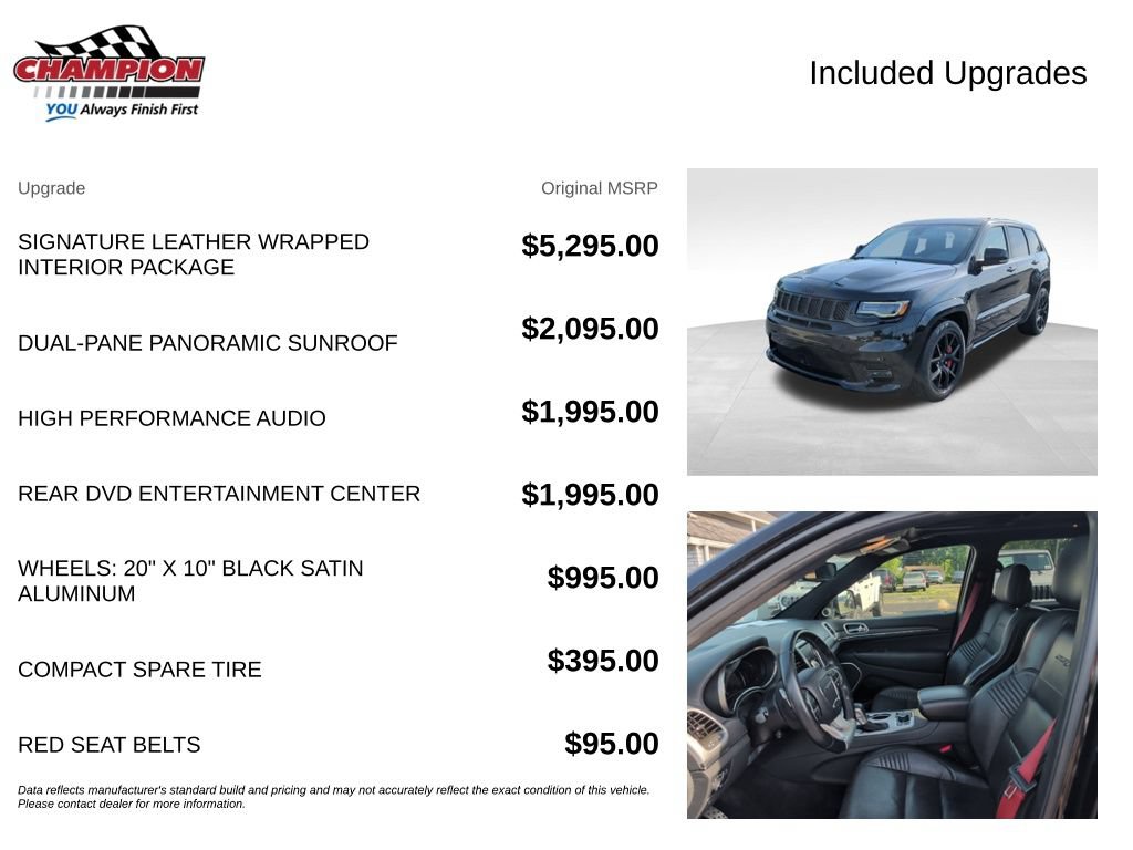 Used 2018 Jeep Grand Cherokee SRT AWD/4WD image 4