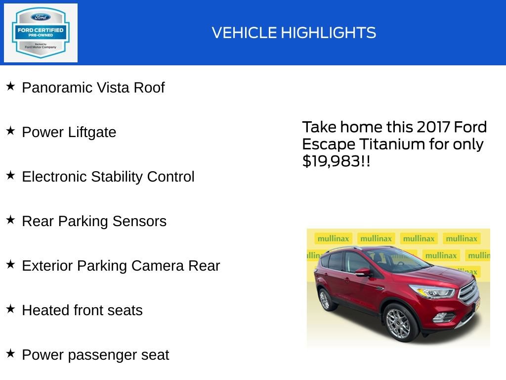 Used 2017 Ford Escape Titanium AWD/4WD image 19