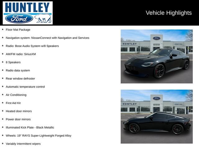 Used 2024 Nissan Z Performance w/ Floor Mat Package RWD image 2