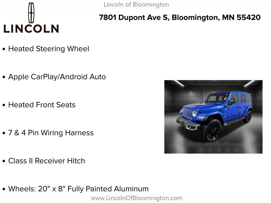 Used 2022 Jeep Wrangler Unlimited Sahara w/ Cold Weather Group image 9