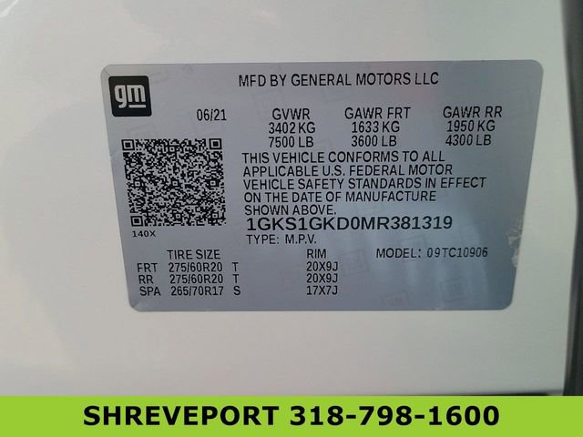 Certified 2021 GMC Yukon XL SLT w/ SLT Premium Package RWD image 35