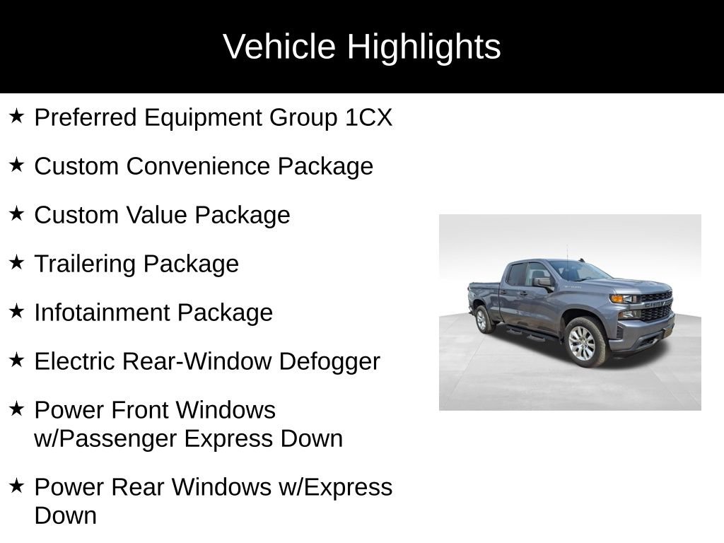 Used 2020 Chevrolet Silverado 1500 Custom w/ Custom Value Package image 2