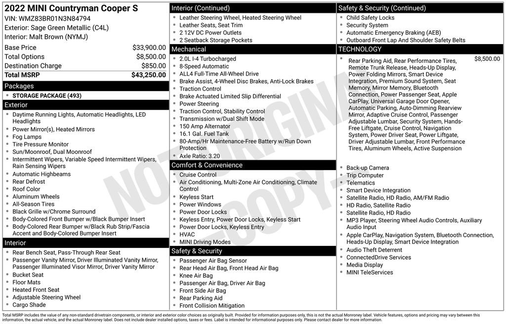 Used 2022 MINI Cooper Countryman S AWD/4WD image 9