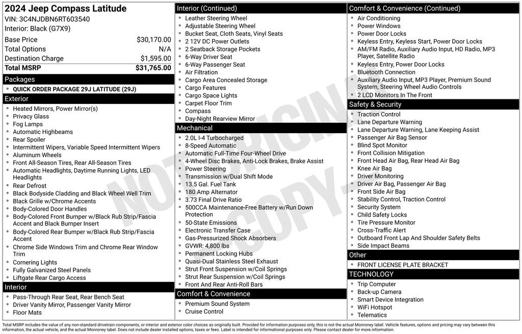 Used 2024 Jeep Compass Latitude image 6