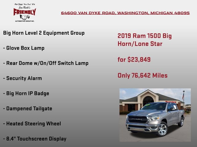 Used 2019 RAM 1500 Big Horn AWD/4WD image 15