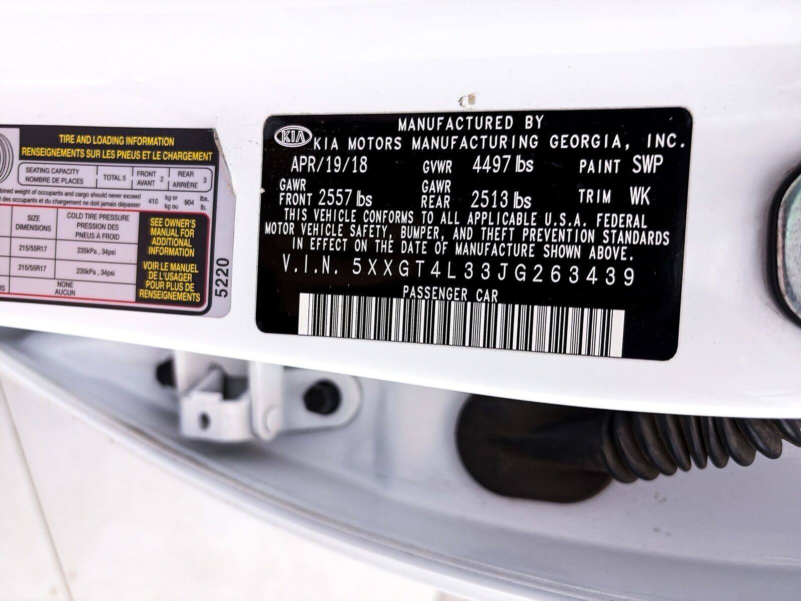 Used 2018 Kia Optima LX w/ 17" Alloy Wheels Package FWD image 28