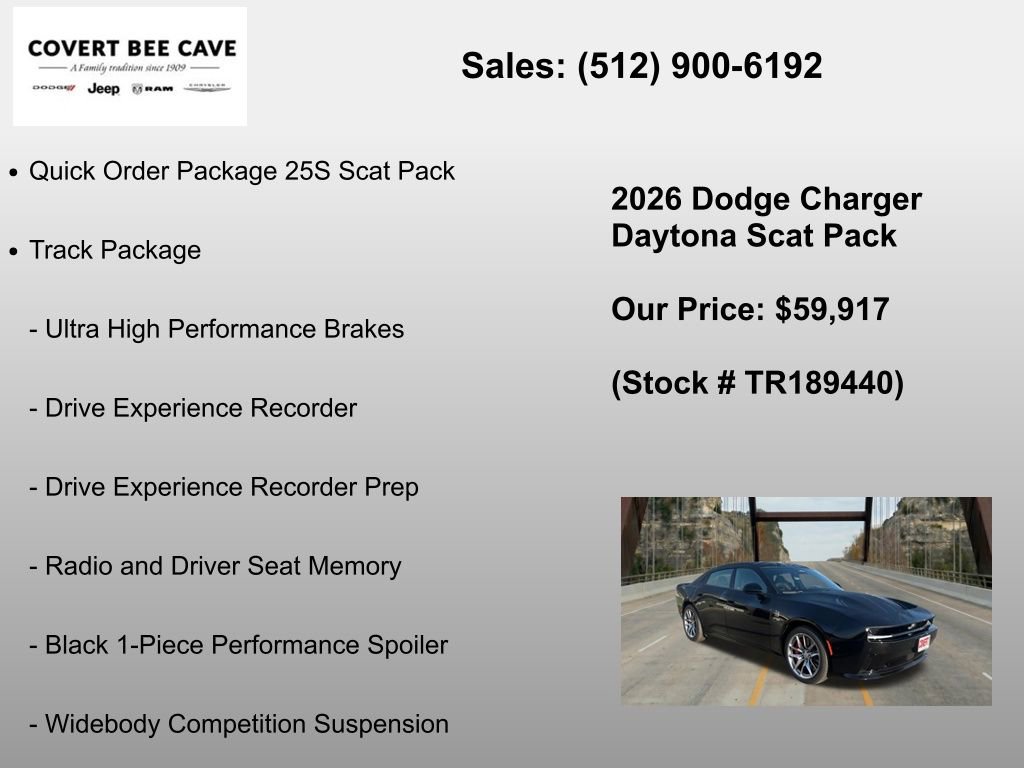 New 2026 Dodge Charger Daytona Scat Pack w/ Track Package AWD/4WD image 6