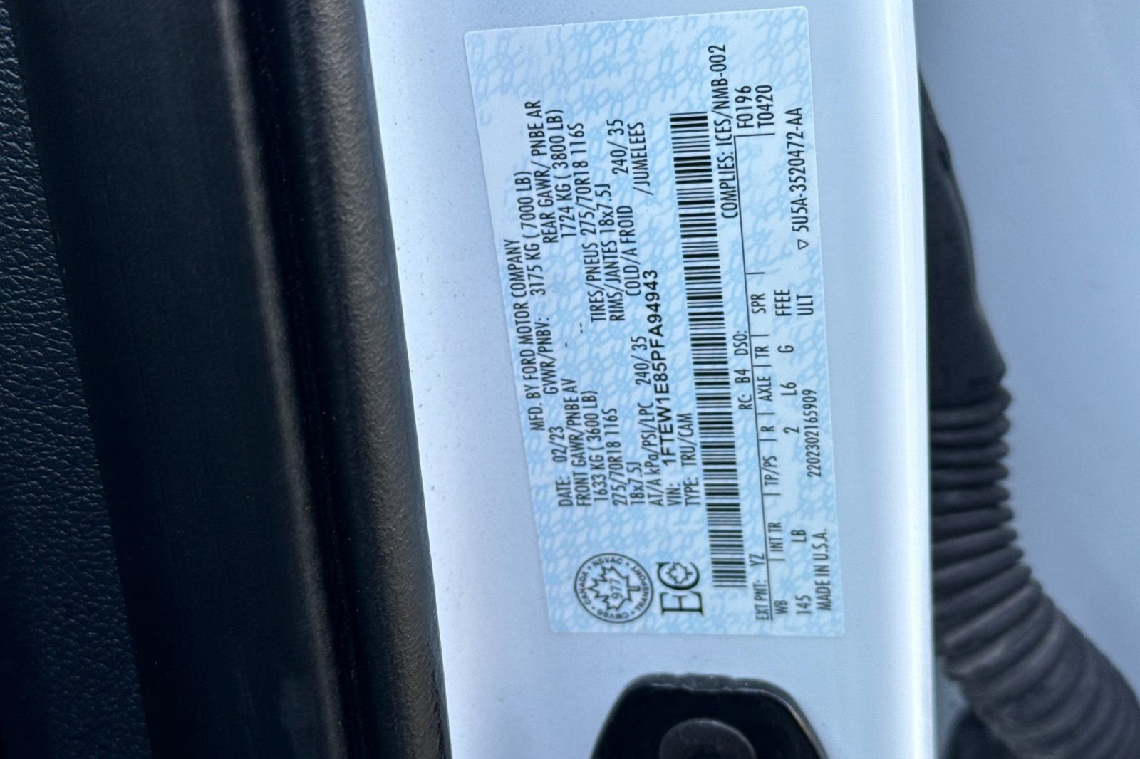 Certified 2023 Ford F150 Tremor w/ 360 Degree Camera Package AWD/4WD image 29