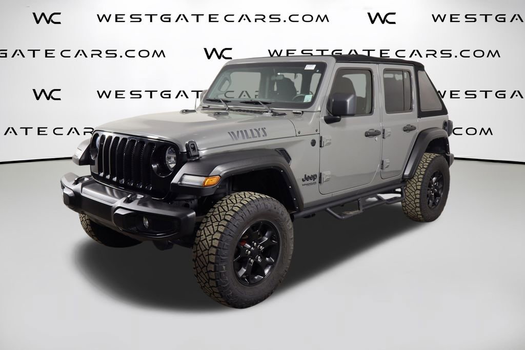 Used 2021 Jeep Wrangler Unlimited Willys image 1