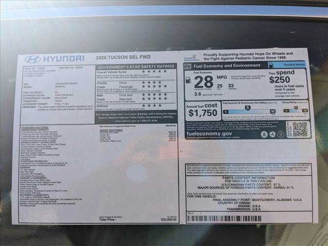 New 2026 Hyundai Tucson SEL FWD image 24