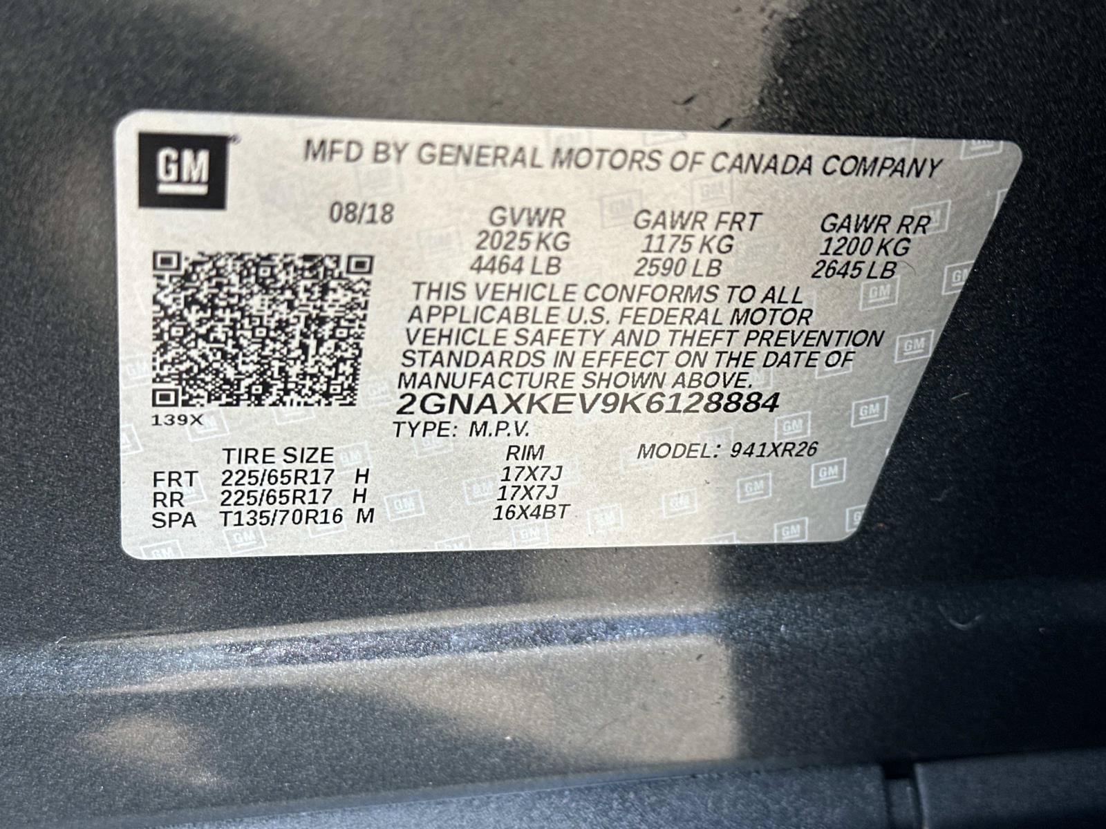 Used 2019 Chevrolet Equinox LT w/ Sun & Navigation Package FWD image 18